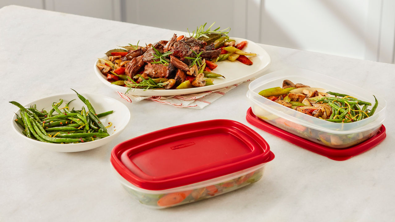 EasyFindLids™ Medium Food Storage Containers, Rectangle - US 5430