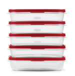 EasyFindLids™ Medium Food Storage Containers, Rectangle - US 5430