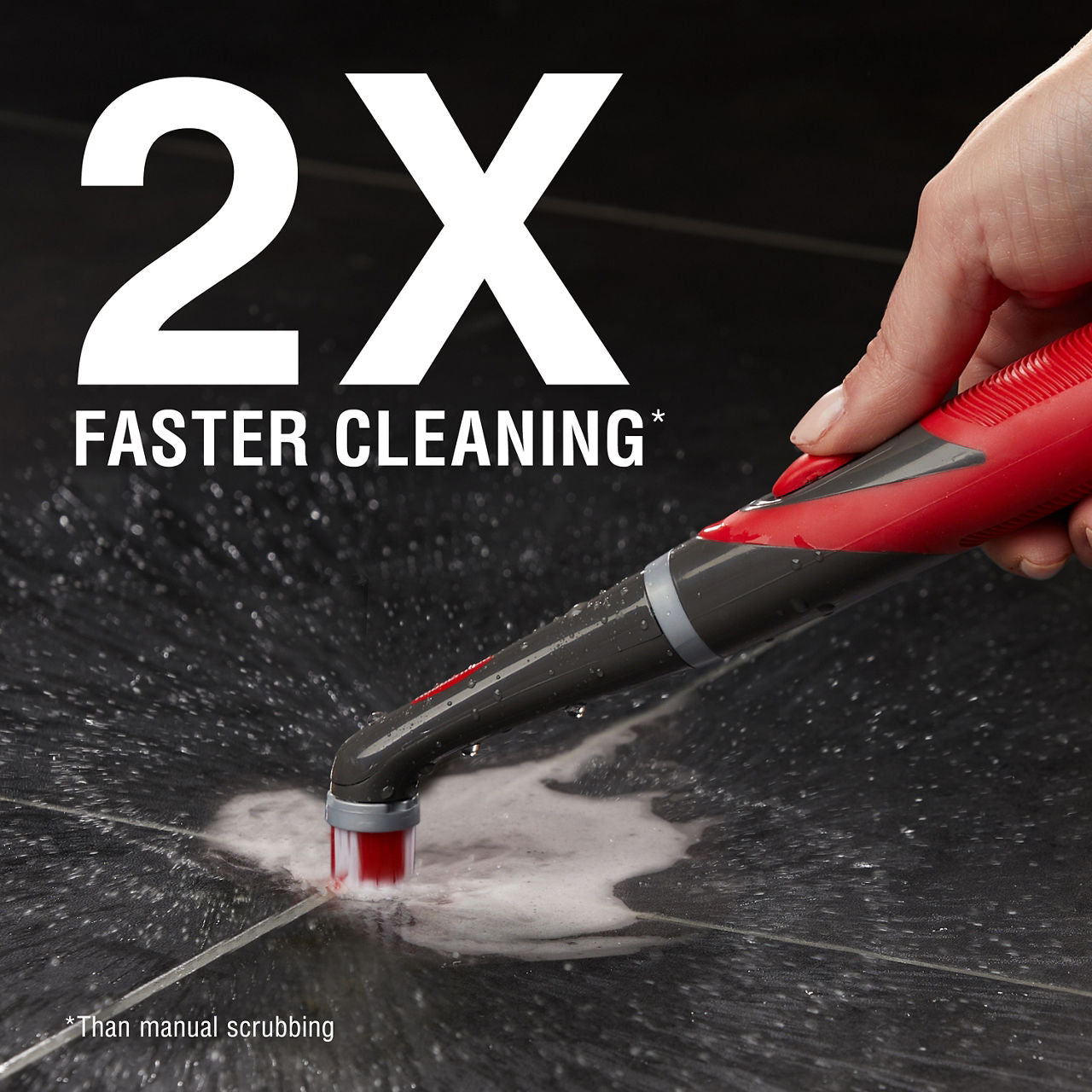 Power Scrubber with 1 All-Purpose Scrubbing Head and 1 Grout Scrubbing Head - US 0238