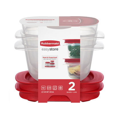 EasyStore Food Storage Containers, 2-pack Square - US 2806