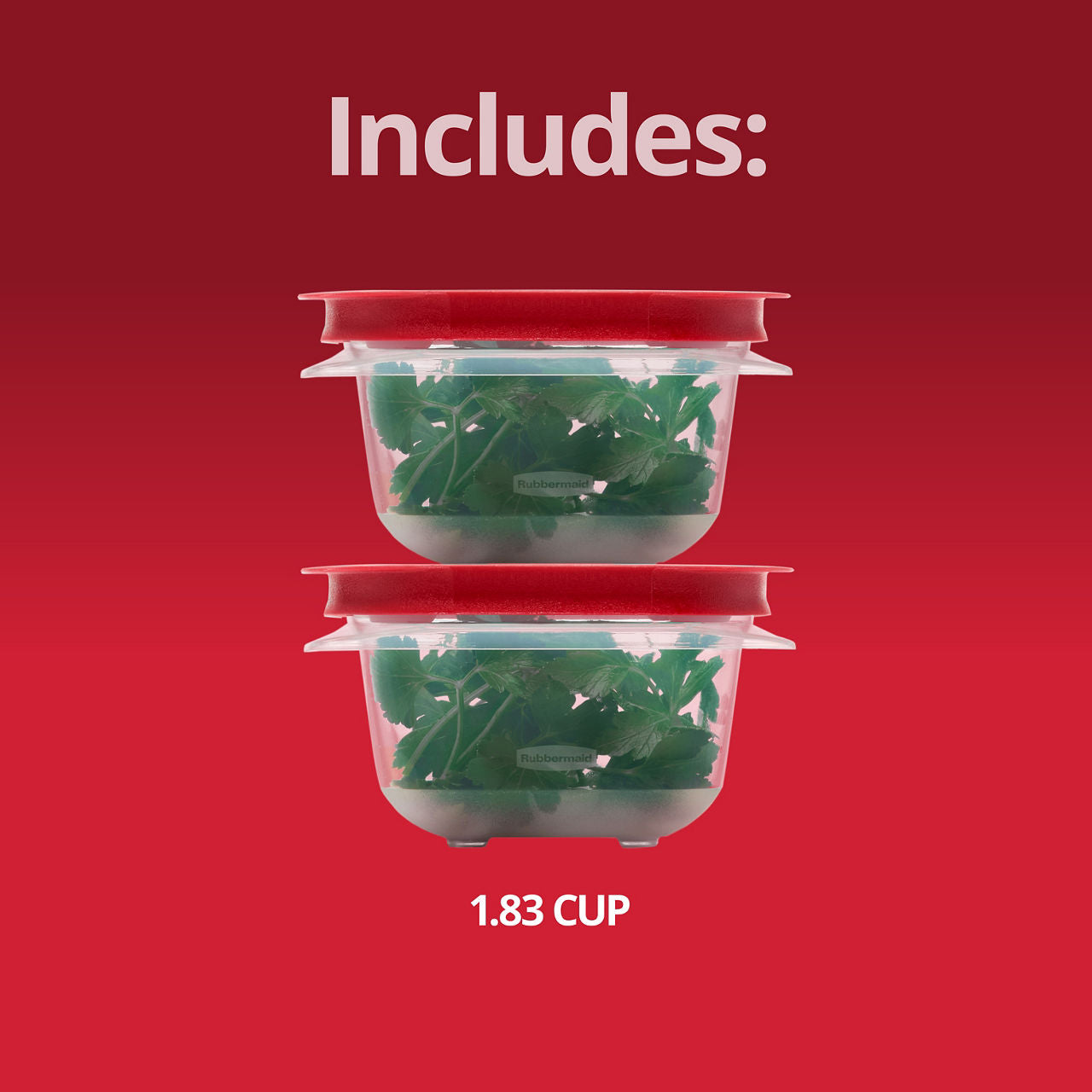 EasyStore Food Storage Containers, 2-pack Square - US 2806