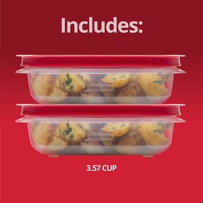 EasyStore Food Storage Containers, 2-pack Rectangle - US 2971