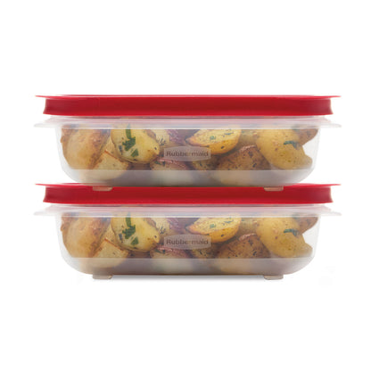 EasyStore Food Storage Containers, 2-pack Rectangle - US 2971