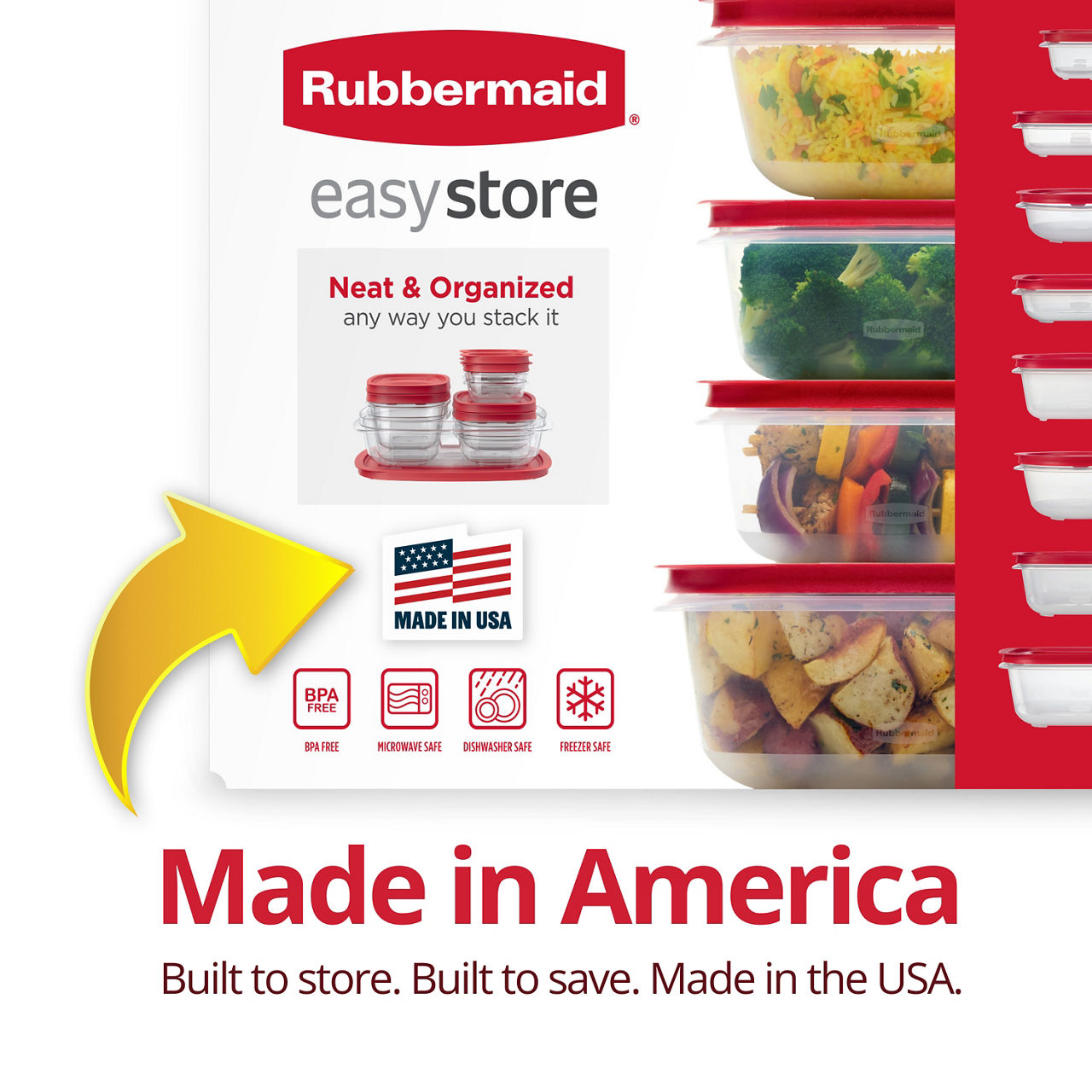 EasyStore Food Storage Container Set - US 4446