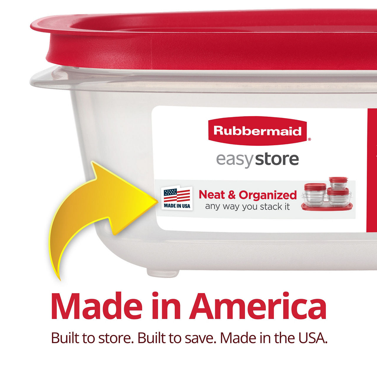 EasyStore Food Storage Container, Medium Rectangle - US 7191