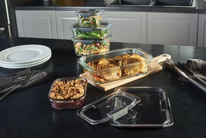 Brilliance™ Glass Food Storage Container, Medium Rectangle - US 4369